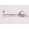 Сережки Xuping колір Родій з кристалами Swarovski пусети "Підвіски з кристалами Vitrail Medium" фото №3 Сережки Xuping колір Родій з кристалами Swarovski пусети "Підвіски з кристалами Vitrail Medium" фото №3
