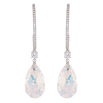 Сережки Xuping колір Родій з кристалами Swarovski пусети "Дуга кристальна з підвісками Shimmer" фото №4 Сережки Xuping колір Родій з кристалами Swarovski пусети "Дуга кристальна з підвісками Shimmer" фото №4