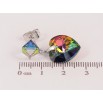 Серьги Xuping цвет Родий с кристаллами Swarovski пусеты "Кубики с кр-ми сердечками Vitrail Medium" фото №3 Серьги Xuping цвет Родий с кристаллами Swarovski пусеты "Кубики с кр-ми сердечками Vitrail Medium" фото №3