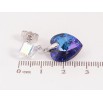 Серьги Xuping цвет Родий с кристаллами Swarovski пусеты "Кубики с кр-ми сердечками Bermuda Blue" фото №3 Серьги Xuping цвет Родий с кристаллами Swarovski пусеты "Кубики с кр-ми сердечками Bermuda Blue" фото №3