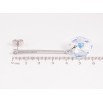 Серьги Xuping цвет Родий с кристаллами Swarovski пусеты "Подвески кристальные сердечки Shimmer" фото №2 Серьги Xuping цвет Родий с кристаллами Swarovski пусеты "Подвески кристальные сердечки Shimmer" фото №2