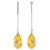 Серьги Xuping цвет Родий с кристаллами Swarovski пусеты "Подвески с кристаллами Sunflower" фото №2 Серьги Xuping цвет Родий с кристаллами Swarovski пусеты "Подвески с кристаллами Sunflower" фото №2