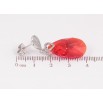 Серьги Xuping цвет Родий с кристаллами Swarovski пусеты "Сердце с кристальной подвеской Siam" фото №3 Серьги Xuping цвет Родий с кристаллами Swarovski пусеты "Сердце с кристальной подвеской Siam" фото №3