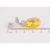 Серьги Xuping цвет Родий с кристаллами Swarovski пусеты "Сердце с кристальной подвеской Sunflower" фото №3 Серьги Xuping цвет Родий с кристаллами Swarovski пусеты "Сердце с кристальной подвеской Sunflower" фото №3