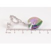 Серьги Xuping цвет Родий с кристаллами Swarovski пусеты "Сердечки с подвеской кристалл Vitrail Light" фото №3 Серьги Xuping цвет Родий с кристаллами Swarovski пусеты "Сердечки с подвеской кристалл Vitrail Light" фото №3