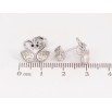 Сережки Xuping колір Родій з кристалами Swarovski пусети "Закохані лебеді з кристалами Clear" фото №3 Сережки Xuping колір Родій з кристалами Swarovski пусети "Закохані лебеді з кристалами Clear" фото №3