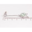 Сережки Xuping колір Родій з кристалами Swarovski пусети «Зірочка з кристалом Peridot» фото №3 Сережки Xuping колір Родій з кристалами Swarovski пусети «Зірочка з кристалом Peridot» фото №3