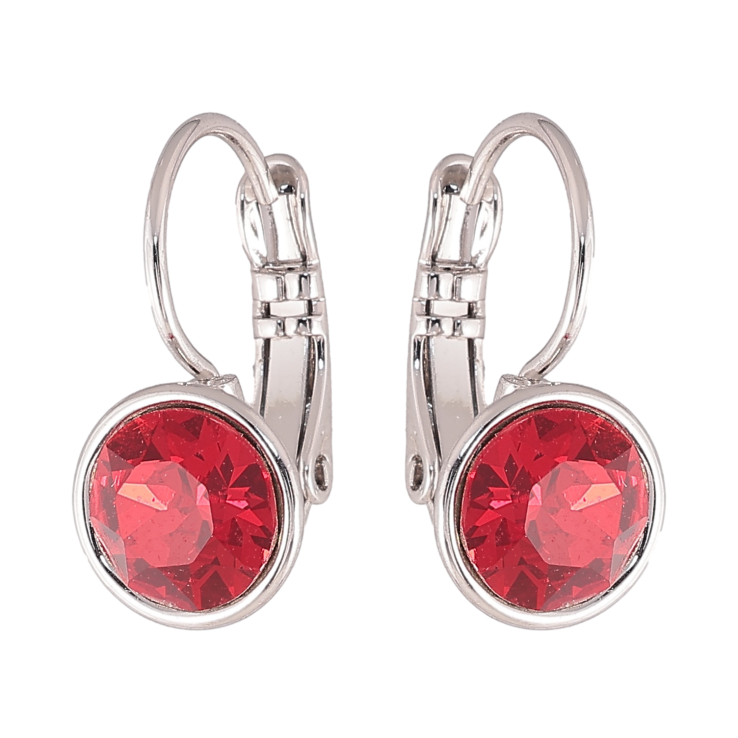 Серьги Xuping цвет Родий с кристаллами Swarovski французский замок "Кристаллы Siam" ø 9мм фото №10 Серьги Xuping цвет Родий с кристаллами Swarovski французский замок "Кристаллы Siam" ø 9мм фото №10