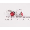 Серьги Xuping цвет Родий с кристаллами Swarovski французский замок "Кристаллы Siam" ø 9мм фото №2 Серьги Xuping цвет Родий с кристаллами Swarovski французский замок "Кристаллы Siam" ø 9мм фото №2