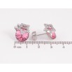Серьги Xuping цвет Родий с кристаллами Swarovski пусеты "Кристаллы Rose" фото №2 Серьги Xuping цвет Родий с кристаллами Swarovski пусеты "Кристаллы Rose" фото №2