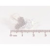 Серьги Xuping цвет Родий с кристаллами Swarovski пусеты "Сердечки с кристаллами и подвесками" фото №3 Серьги Xuping цвет Родий с кристаллами Swarovski пусеты "Сердечки с кристаллами и подвесками" фото №3