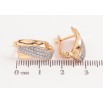 Серьги Xuping цвет позолота 18K + родий английский замок узор с инкрустацией кристаллами фото №2 Серьги Xuping цвет позолота 18K + родий английский замок узор с инкрустацией кристаллами фото №2