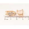 Серьги Xuping цвет позолота 18K + родий английский замок веточки с кристаллами фото №2 Серьги Xuping цвет позолота 18K + родий английский замок веточки с кристаллами фото №2