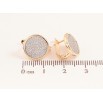 Серьги Xuping цвет позолота 18K + родий английский замок инкрустация кристаллами фото №2 Серьги Xuping цвет позолота 18K + родий английский замок инкрустация кристаллами фото №2