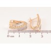 Серьги Xuping цвет позолота 18K + родий английский замок узор цепочка с кристаллами фото №2 Серьги Xuping цвет позолота 18K + родий английский замок узор цепочка с кристаллами фото №2