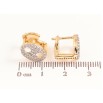 Серьги Xuping цвет позолота 18K + родий английский замок инкрустация кристаллами фото №2 Серьги Xuping цвет позолота 18K + родий английский замок инкрустация кристаллами фото №2