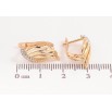 Серьги Xuping цвет позолота 18K + родий английский замок узор с кристаллами фото №2 Серьги Xuping цвет позолота 18K + родий английский замок узор с кристаллами фото №2