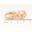 Серьги Xuping цвет позолота 18K + родий колечки узор с кристаллами фото №2 Серьги Xuping цвет позолота 18K + родий колечки узор с кристаллами фото №2