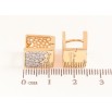 Серьги Xuping цвет позолота 18K + родий колечки узор с инкрустацией кристаллами фото №2 Серьги Xuping цвет позолота 18K + родий колечки узор с инкрустацией кристаллами фото №2