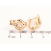 Серьги Xuping цвет позолота 18K английский замок узор с кристаллами фото №2