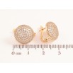 Серьги Xuping цвет позолота 18K английский замок инкрустация кристаллами фото №2 Серьги Xuping цвет позолота 18K английский замок инкрустация кристаллами фото №2