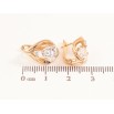 Серьги Xuping цвет позолота 18K английский замок капельки с кристаллами фото №2 Серьги Xuping цвет позолота 18K английский замок капельки с кристаллами фото №2