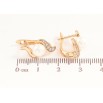 Сережки Xuping колір позолота 18K англійський замок візерунок з перлинами фото №2 Сережки Xuping колір позолота 18K англійський замок візерунок з перлинами фото №2