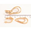 Сережки Xuping колір позолота 18K англійський замок декоративні підвіски з кристалами 2 в 1 фото №2 Сережки Xuping колір позолота 18K англійський замок декоративні підвіски з кристалами 2 в 1 фото №2