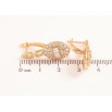 Серьги Xuping цвет позолота 18K английский замок узор с кристаллами фото №2