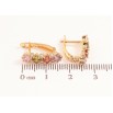 Серьги Xuping цвет позолота 18K английский замок узор с разноцветными кристаллами фото №2 Серьги Xuping цвет позолота 18K английский замок узор с разноцветными кристаллами фото №2