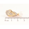 Сережки Xuping колір позолота 18K англійський замок візерунок з кристалами та перлинами фото №2 Сережки Xuping колір позолота 18K англійський замок візерунок з кристалами та перлинами фото №2