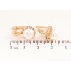 Сережки Xuping колір позолота 18K англійський замок візерунок з перлинами фото №2 Сережки Xuping колір позолота 18K англійський замок візерунок з перлинами фото №2