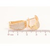 Серьги Xuping цвет позолота 18K английский замок инкрустация кристаллами фото №2