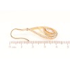 Серьги Xuping цвет позолота 18K французский замок каплевидные подвески с кристаллами фото №2