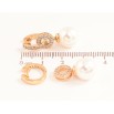 Серьги Xuping цвет позолота 18K подвески на колечках жемчужины на кристальных колечках 2 в 1 фото №2 Серьги Xuping цвет позолота 18K подвески на колечках жемчужины на кристальных колечках 2 в 1 фото №2