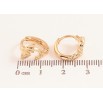 Серьги Xuping цвет позолота 18К колечки Акулы фото №2 Серьги Xuping цвет позолота 18К колечки Акулы фото №2