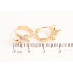Серьги Xuping цвет позолота 18К колечки жемчужные бутоны с кристаллами фото №2 Серьги Xuping цвет позолота 18К колечки жемчужные бутоны с кристаллами фото №2