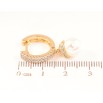 Серьги Xuping цвет позолота 18K подвески на колечках с жемчужинами и кристаллами фото №2 Серьги Xuping цвет позолота 18K подвески на колечках с жемчужинами и кристаллами фото №2