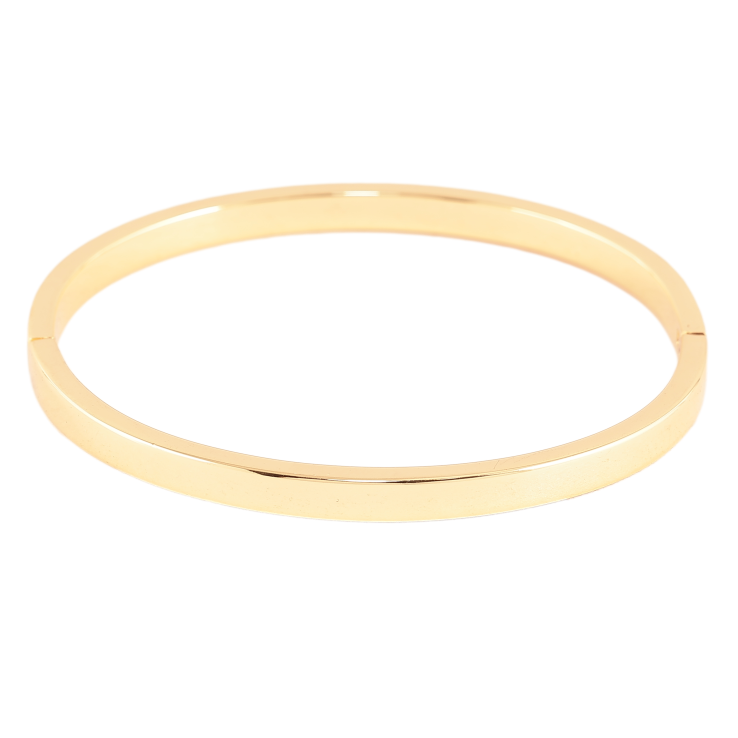 Браслет Xuping цвет Позолота 14K "Классика" ø 5.2см, шир. 4мм фото №2 Браслет Xuping цвет Позолота 14K "Классика" ø 5.2см, шир. 4мм фото №2