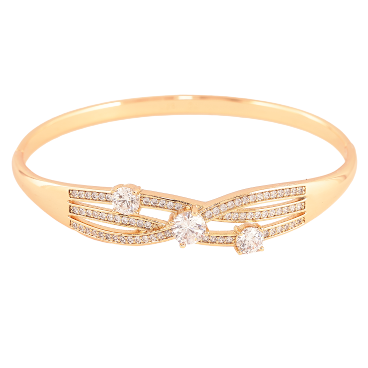 Браслет Xuping цвет Позолота 18K "Узор с кристаллами" ø 6см фото №25 Браслет Xuping цвет Позолота 18K "Узор с кристаллами" ø 6см фото №25