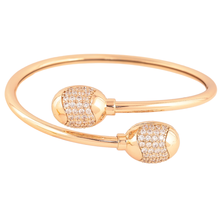 Браслет Xuping цвет Позолота 18K "Узор с кристаллами" ø 5см фото №19 Браслет Xuping цвет Позолота 18K "Узор с кристаллами" ø 5см фото №19