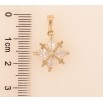 Кулон Xuping цвет Позолота 18K "Кристальный цветочек" для цепочки до 6мм фото №2 Кулон Xuping цвет Позолота 18K "Кристальный цветочек" для цепочки до 6мм фото №2