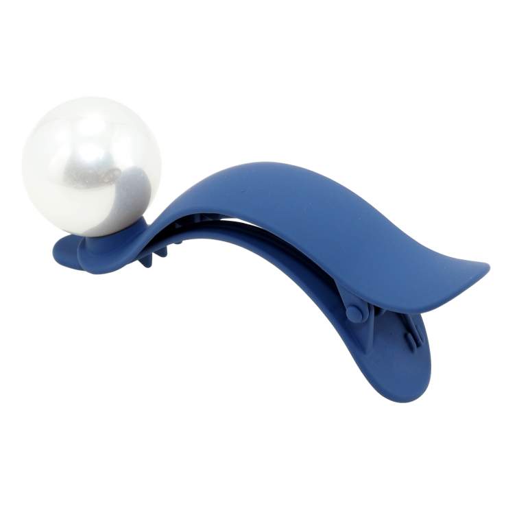 Заколка-зажим Синее покрытие Soft-touch c крупной жемчужиной длина 9.5см, ø 24мм фото №21 Заколка-зажим Синее покрытие Soft-touch c крупной жемчужиной длина 9.5см, ø 24мм фото №21