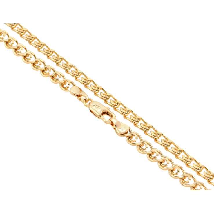 Цепочка Xuping Позолота 18K Плетение Лав длина 54см х 5мм фото №5