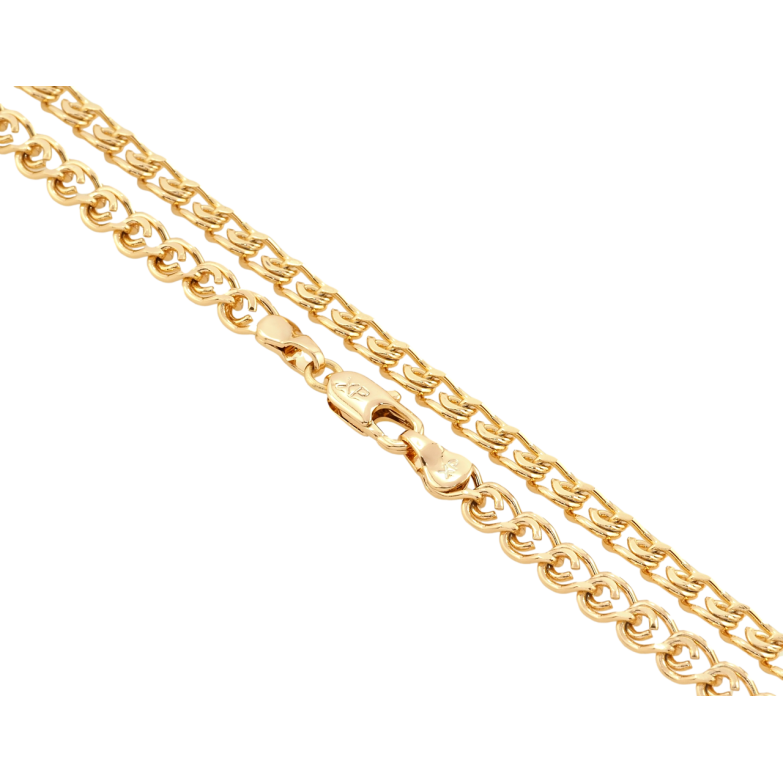 Ланцюжок Xuping Позолота 18K Плетіння Лав довжина 54см х 5мм фото №11 Ланцюжок Xuping Позолота 18K Плетіння Лав довжина 54см х 5мм фото №11
