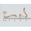 Серьги Xuping Позолота 18K пусеты Волнистые дорожки циркония фото №2 Серьги Xuping Позолота 18K пусеты Волнистые дорожки циркония фото №2