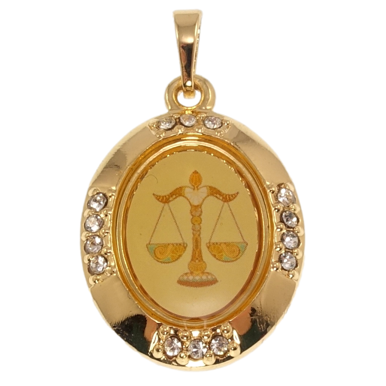 Кулон Xuping Позолота 18K Знак Зодіаку Терези для ланцюжка до 5мм фото №5 Кулон Xuping Позолота 18K Знак Зодіаку Терези для ланцюжка до 5мм фото №5