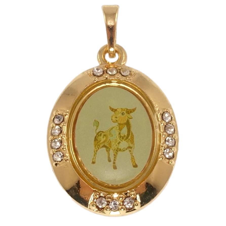 Кулон Xuping Позолота 18K Знак Зодіаку Телець для ланцюжка до 5мм фото №1