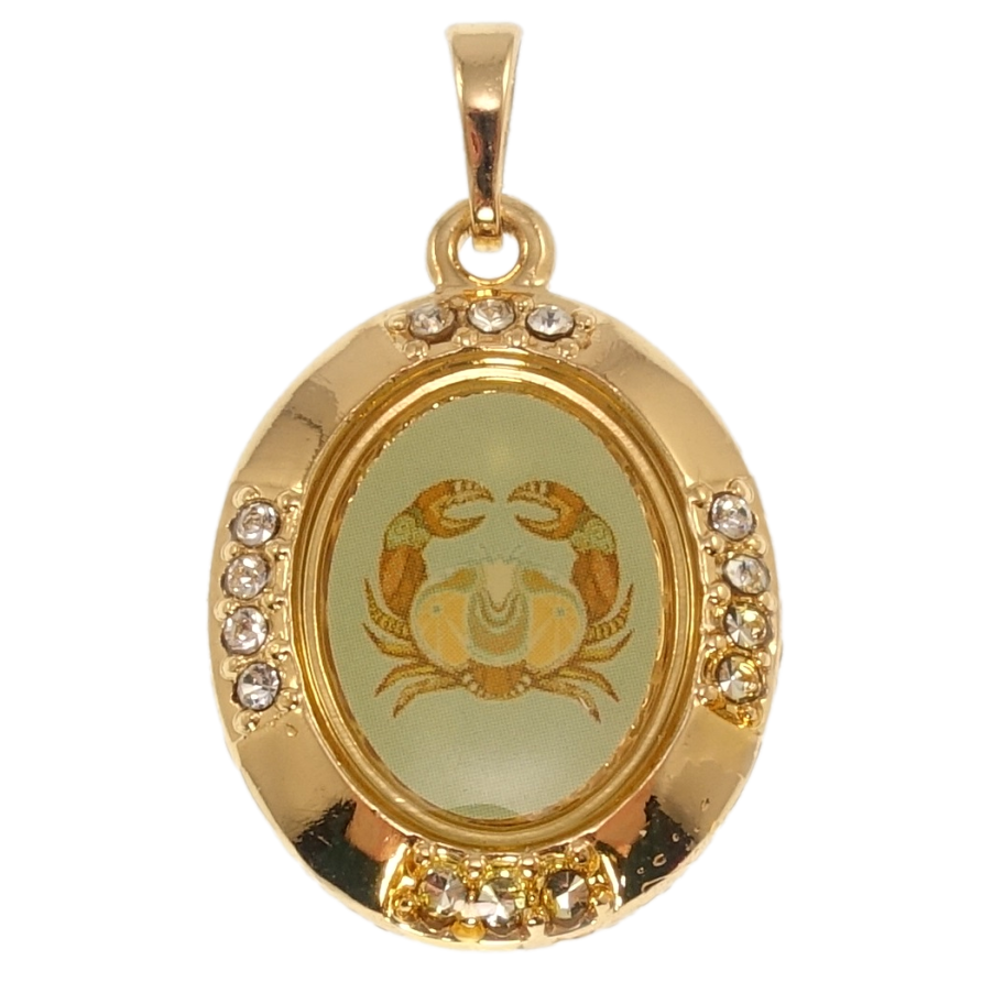 Кулон Xuping Позолота 18K Знак Зодіаку Рак для ланцюжка до 5мм фото №1