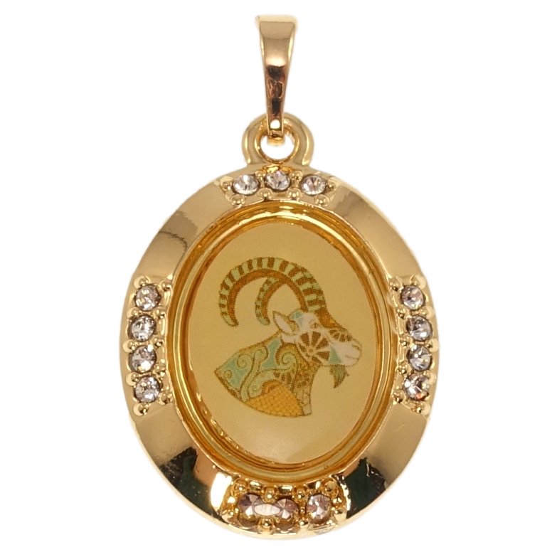 Кулон Xuping Позолота 18K Знак Зодіаку Козеріг для ланцюжка до 5мм фото №8 Кулон Xuping Позолота 18K Знак Зодіаку Козеріг для ланцюжка до 5мм фото №8